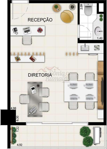 Salas Comerciais - Ref: V7216