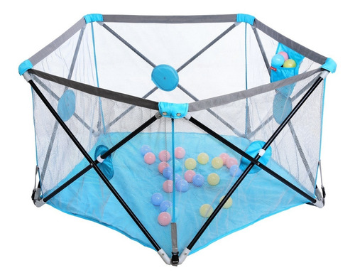 Corralito Bebe Plegable Bolso Pelotitas P Exterior Outlet