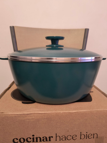 Cacerola Essen 6.1l 28cm Modelo Contemporáneo Capri Verde
