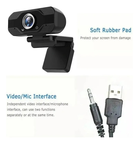 Camara Webcam Usb Con Micrófono Teletrabajo Videoconferencia