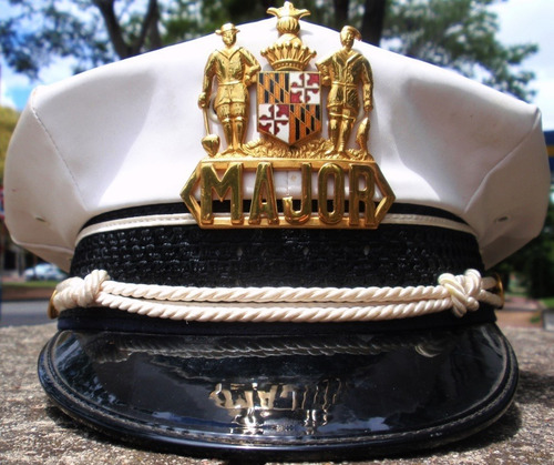 Gorra De Grado De Jefe De Policia De Baltimore Usa (Usado)