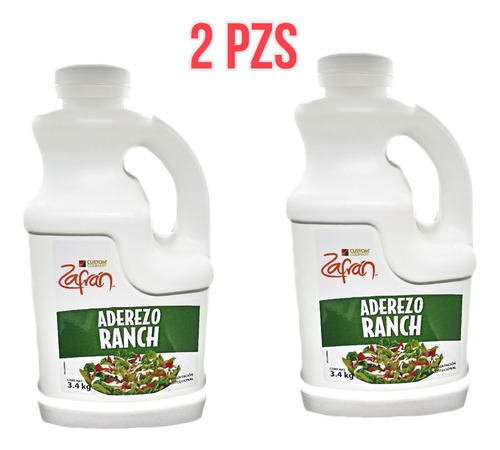 Duo Pack Aderezo Ranch Zafran 3.4kg ( 2 Pzs )