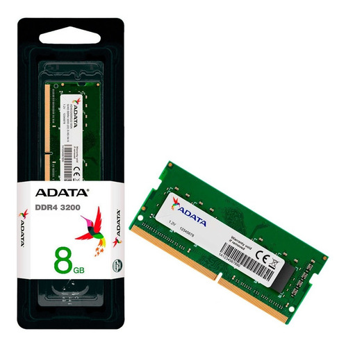 Imagen 2 de 2 de Memoria RAM Premier color verde 8GB 1 Adata AD4S320088G22-SGN