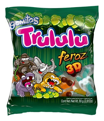 Gomitas Trululu Feroz 3d 80gr X Und