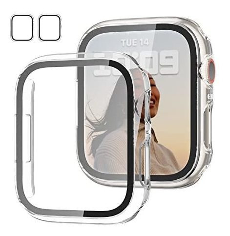 Protectores Para Apple Watch 7 45mm Vidrio T X2 Clear/clear