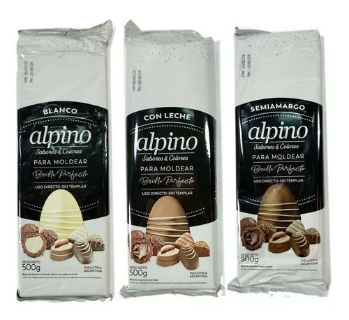 Chocolate Alpino Lodiser Tableta Por 500g Baño De Reposteria