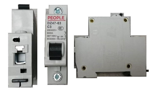 Imagen 4 de 7 de Breaker Ac 3 A 63 Amp Disyuntor Interruptor Automático Taco