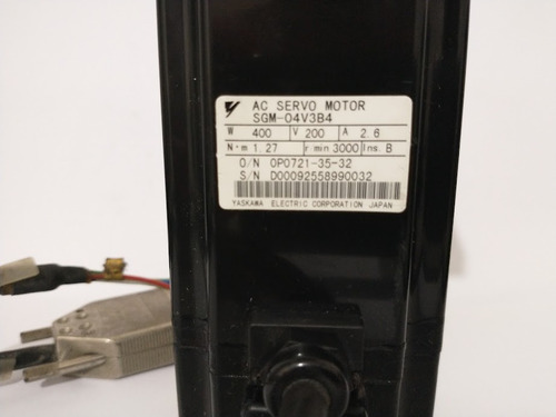 Servo Motor Yaskawa Sgm 04v3b4 Usado (Usado)