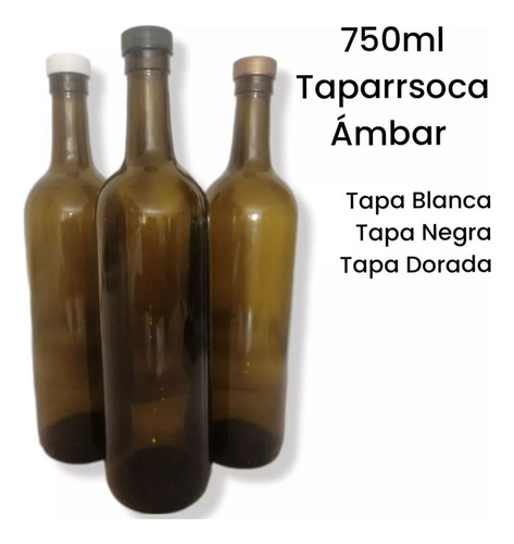 12 Botellas 750ml Vidrio Para Vino