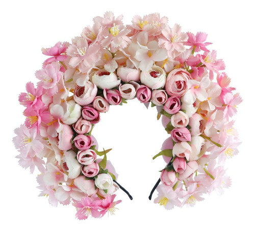 Diadema De Flores China Han Para Festivales Y Ocasiones