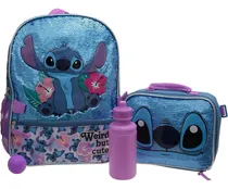 Comprar Mochila Lonchera Lilo Y Stitch Escuela Viaje Stitch Lentejuela Azul Niña Disney Lilo & Stitch