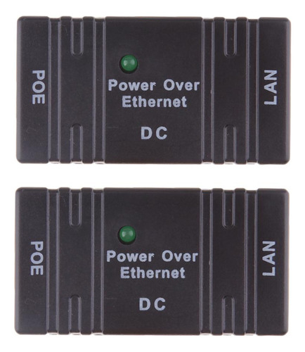 2x Módulo Adaptador De Divisor De Inyector Rj-45 Poe Pasivo