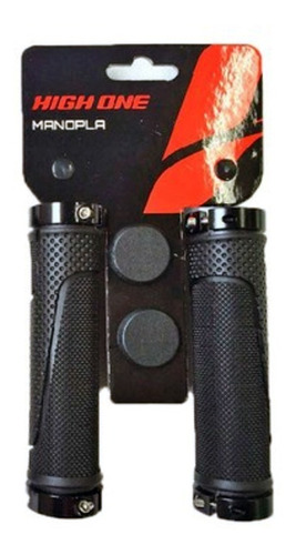 Imagem 1 de 1 de Manopla Borracha Mtb 130mm C/ Trava Pto High One Punho Bike