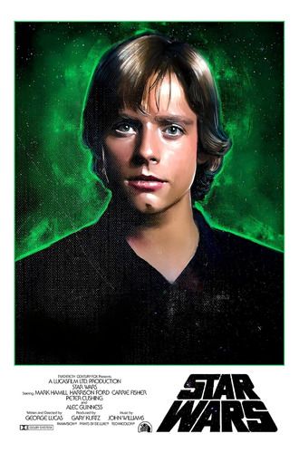 Star Wars Luke Skywalker Póster 48x33cm 