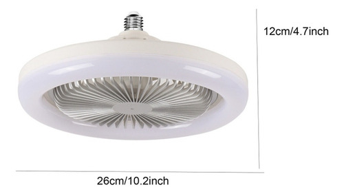 Ventilador De Techo 30w Con Luces Integradas E27 Remote Teto