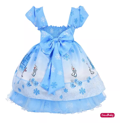 Vestido Infantil de Festa Frozen, Kibellababy, Elo7