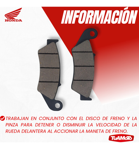 Pastillas De Freno Delanteras Original Honda Xr 125l 03/14