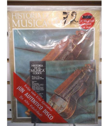 Imagen 1 de 1 de Historia De La Musica Codex 72 Fasiculo Y Disco Lp Acetato