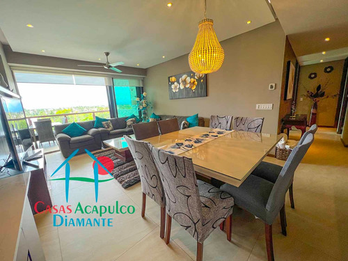 Cad La Isla Emerald H6. Departamento En Condominio De Playa Con Terraza Y Vista A Las Albercas