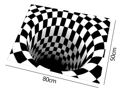 Tapete 3d Tapete De Ilusão De Ótica Tapete 3d 50cm X 80cm