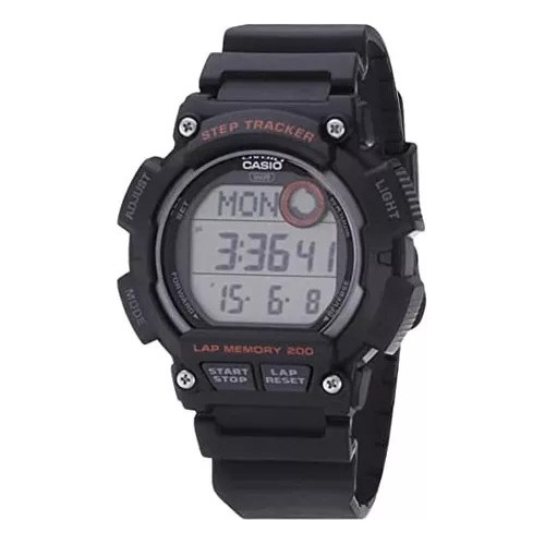 Reloj Casio Ws-2100h Laps Pasos Cronometro Timer Led 100m Wr