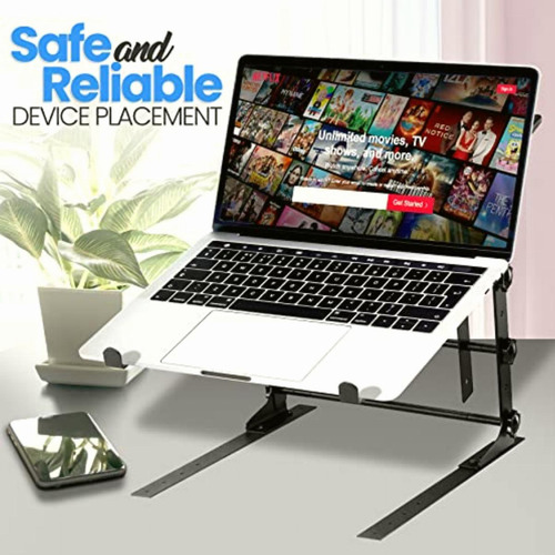 Pyle Soporte Portátil Doble Para Portátil, Mesa De Pie