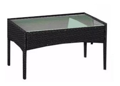Juego Living Jardín Ratan Mesa + Sillon 2 Cuerpos + Asientos