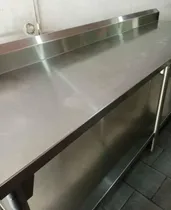 Comprar Mesón De Trabajo 100% Acero Inoxidable De 2.30 Mts De Largo.