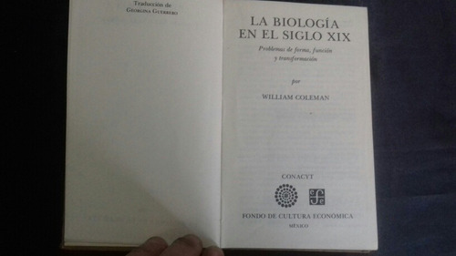 La Biología Del Siglo Xix