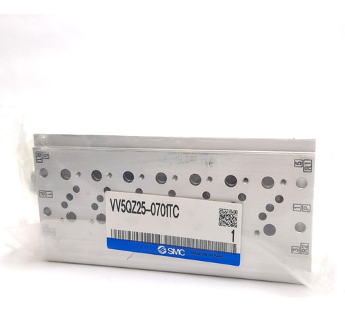 Smc Vv5qz25-0701tc Base Mounted Manifold, 7-station, 1/8 Cck