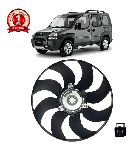 Ventoinha Eletroventilador Doblo 1.3 1.6 1.8 2002 2003 2004