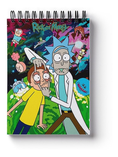 Sketchbook/caderno Para Desenhar Rick And Morty 1