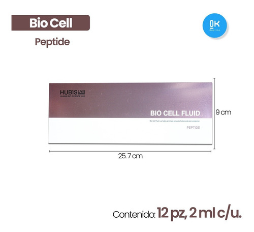 Bio Cell Ampolleta De Péptidos (12pz, 2ml C/u). Hubislab