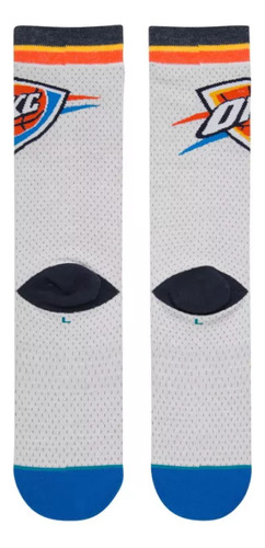 Calcetines Basketball Stance Thunder Jersey Blanco Hombre Th