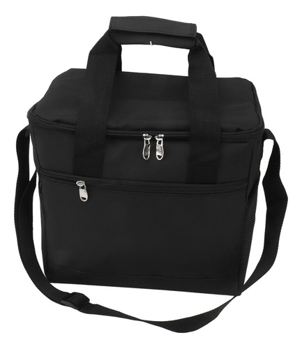 Nevera Plegable Negra Negra De 15 L De Gran Capacidad