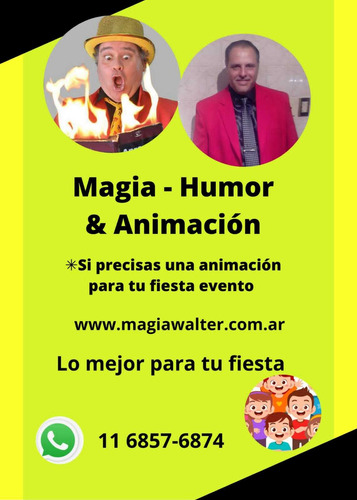 Magia Con Humor.show Infantil Y Adultos Familiar. Animacion.