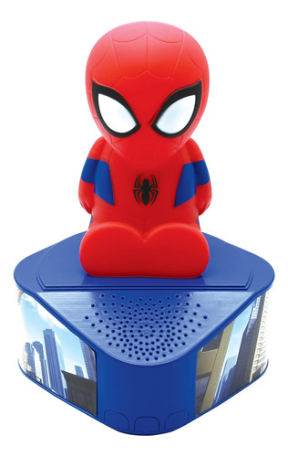 Lexibook, Altavoz Spider Man, Figura Luminosa, Bluetooth C,