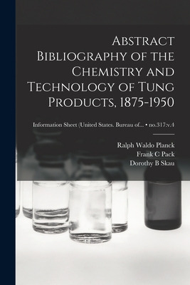 Libro Abstract Bibliography Of The Chemistry And Technolo...