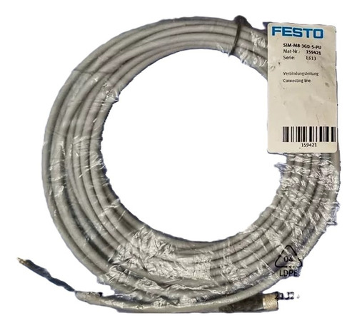 Festo Sim-m8-3gd-5-pu Cable Conector