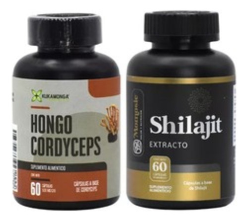 Suplemento en cápsulas Kukamonga Suplemento Hongo Cordyceps x 60g