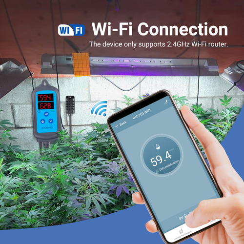 Controlador De Umidade Digital Ihc-200 Wifi Inkbird