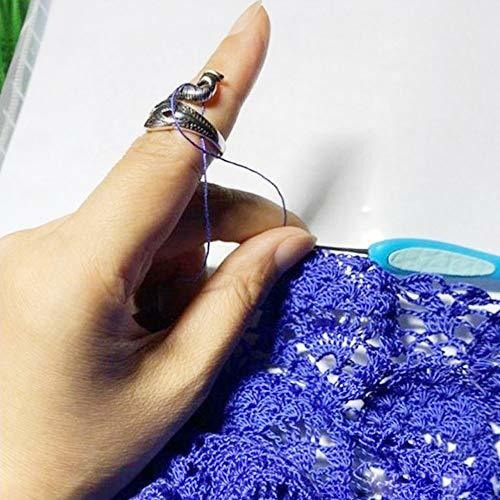 2 Anillo Tejer Ajustable Para Ganchillo Phoenix Soporte
