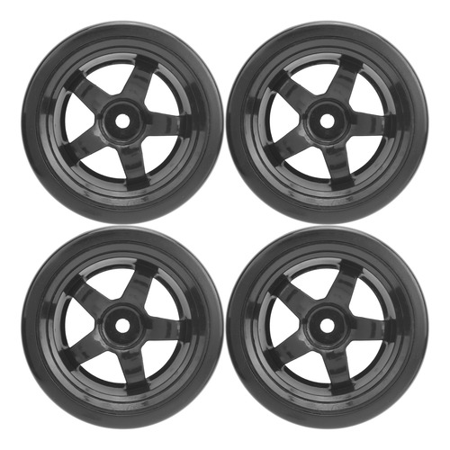 4 Unidades De Neumáticos Antideslizantes De Goma Rc De 63 Mm