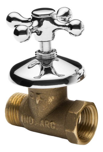 Llave De Paso Agua Macho/hembra De 1/2 Cierre Compresion