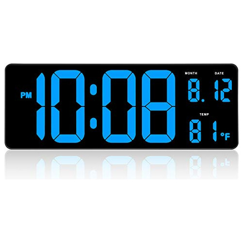 Dreamsky Reloj Digital Led Extra Grande De 14.5 Pulgadas Con