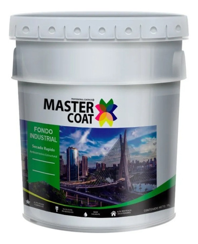 Cubeta De Fondo Primario Para Metal 19 Lts Protege Del Oxido Color Negro