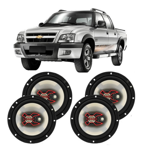 Alto Falante Bravox Gm S10 2001 A 2011 200w Rms Automotivo