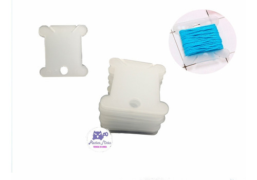 Huesos Plasticos Pack X20 Unid Organizar Madejas Hilos Cinta