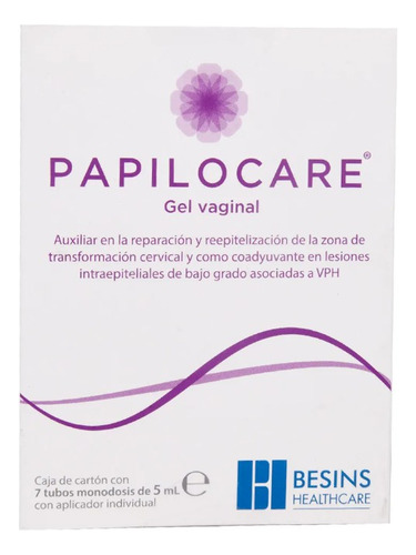 Papilocare Gel Vaginal Caja C/7 Aplicadores - BESINS HEALTHCARE MEXICO, S.A. DE C.V.