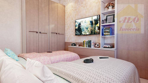 Apartamento À Venda, 99 M² Por R$ 500.000,00 - Caiçara - Praia Grande/sp - Ap2103
